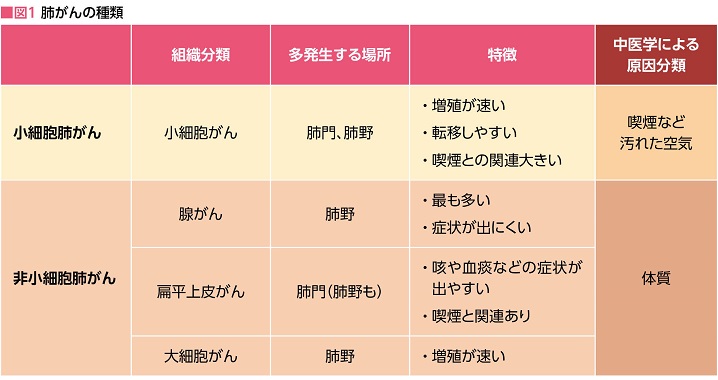 図1 肺がんの種類